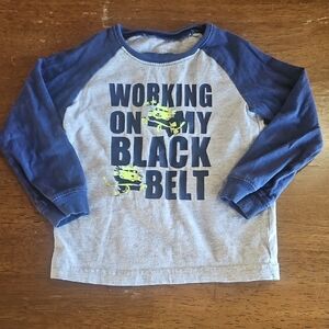 Carter's Gray and Blue Long Sleeve Tee